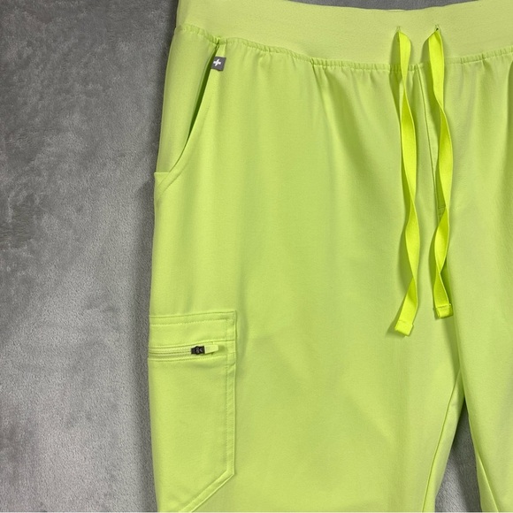 Figs Zamora Jogger Scrub Pants Size XL Petite Sea Mist Green - Picture 3 of 9